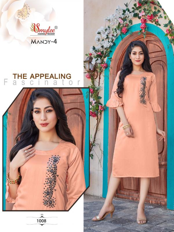 Smylee Mandy 4 Designer Silk Festive Wear Kurti 